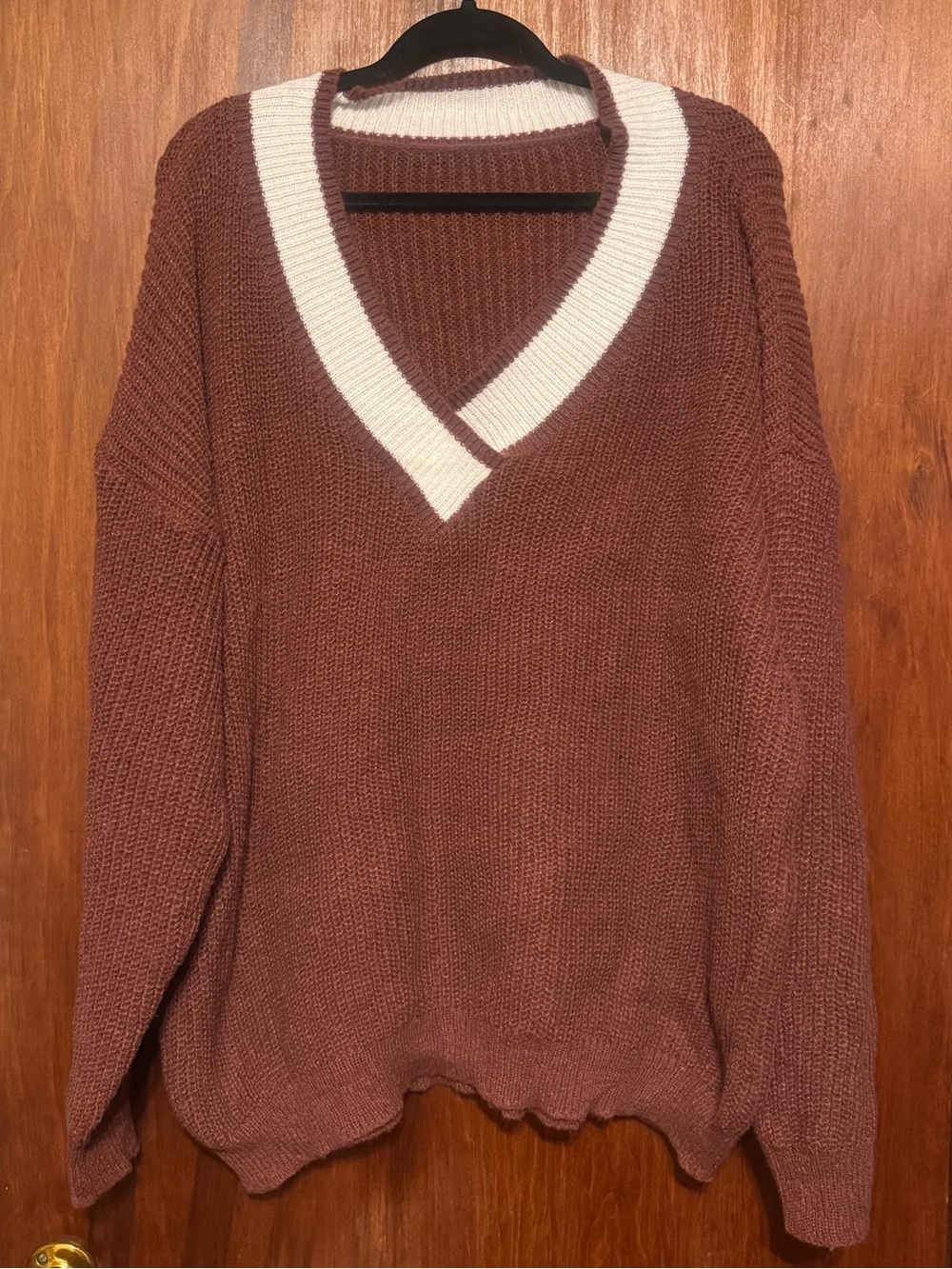 Women’s Plus Size Boho Autumn V Neck Sweater 3XL